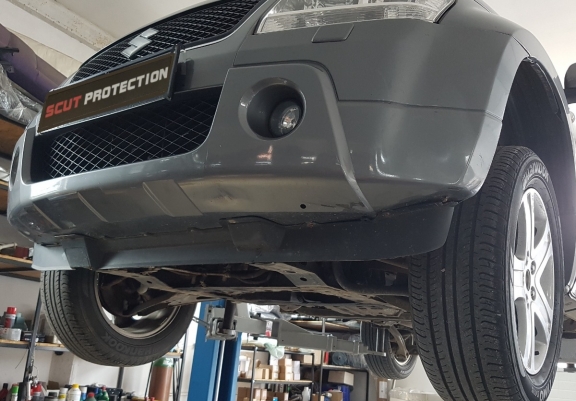 Steel gearbox and transfer case skid plate for Suzuki Grand Vitara 2