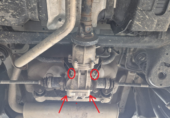 Aluminum diferential skid plate for Suzuki S-Cross