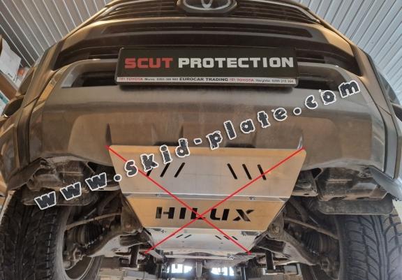 Aluminum gearbox skid plate for Toyota Hilux Revo