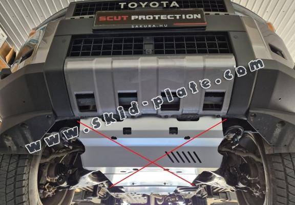 Aluminum gearbox skid plate for Toyota Land Cruiser 250