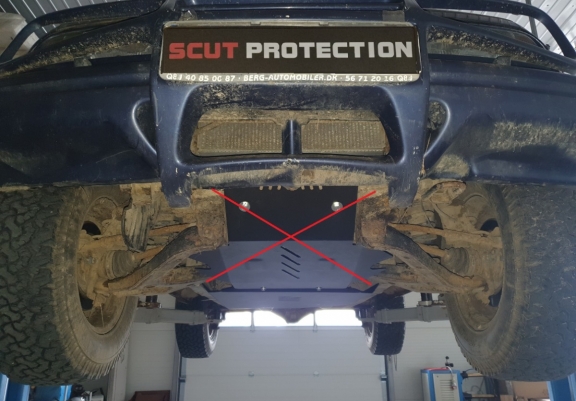 Steel gearbox skid plate for Suzuki Vitara