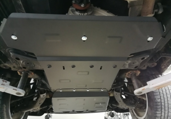 Steel gearbox and differential skid plate for Volkswagen Amarok