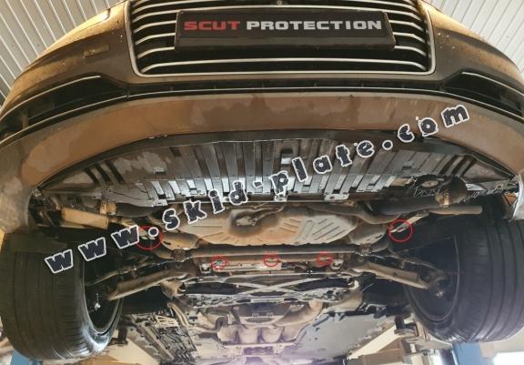 Steel skid plate for Audi A8