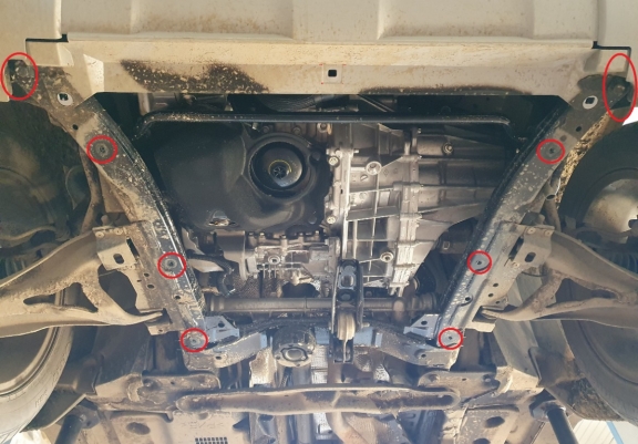 Steel skid plate for Dacia Duster - 2,5 mm