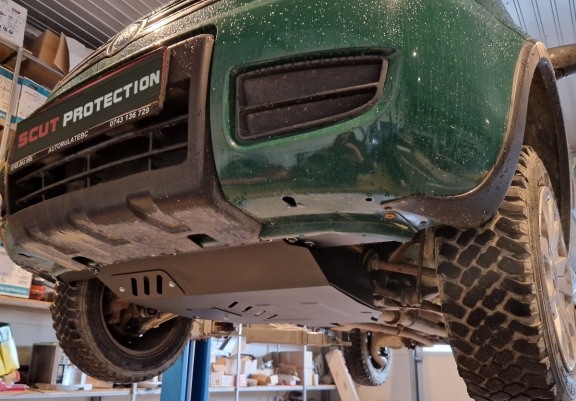 Steel skid plate for Fiat Panda 4x4