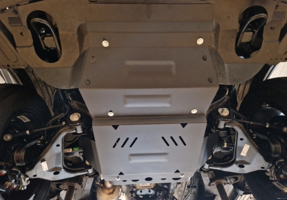 Steel skid plate for Jac T8