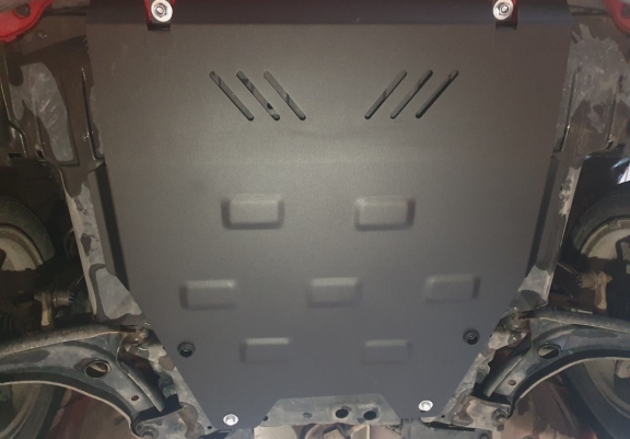 Steel skid plate for Honda Jazz