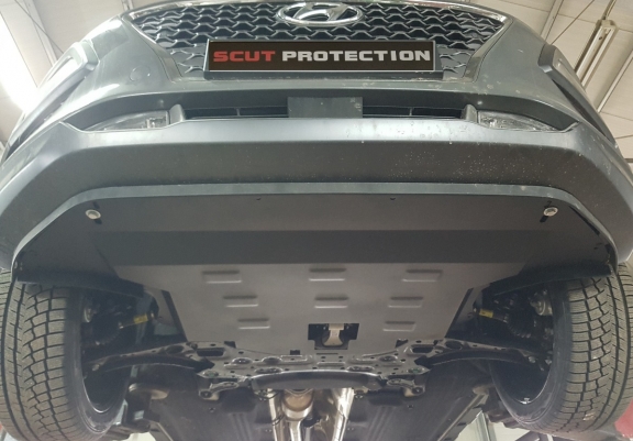Steel skid plate for Hyundai Kona