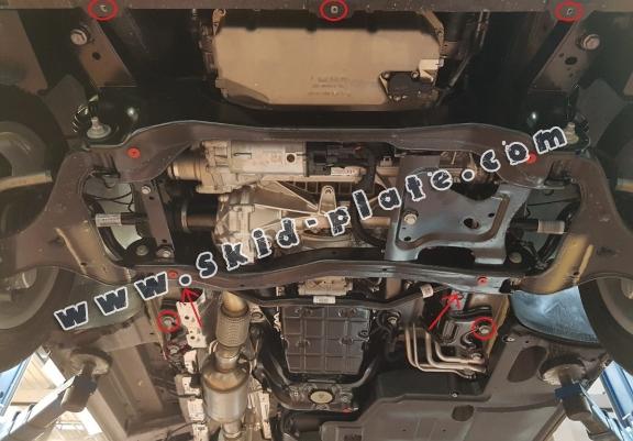 Steel skid plate for Mercedes V-Class W447, 2.2 D, 4x4