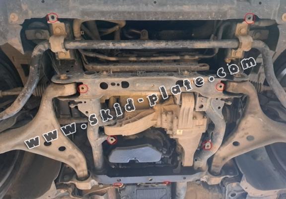 Steel skid plate for Mercedes ML W166