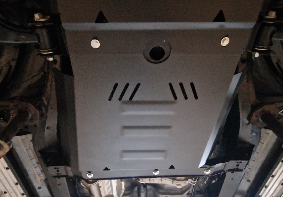 Steel gearbox skid plate for Jac T8