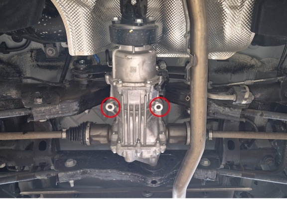 Aluminum diferential skid plate for Dacia Duster 4x4