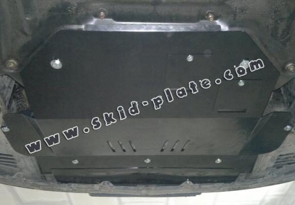 Steel skid plate for Peugeot 307