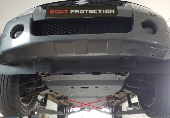 Steel skid plate for Suzuki Grand Vitara 2