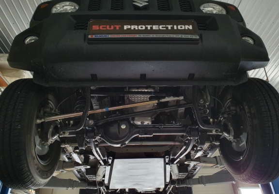 Steel transfer case skid plate for Suzuki Jimny - 3-door model