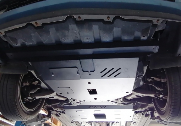 Steel skid plate for Toyota Prius