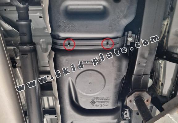 Steel fuel tank skid plate  for Toyota Hilux