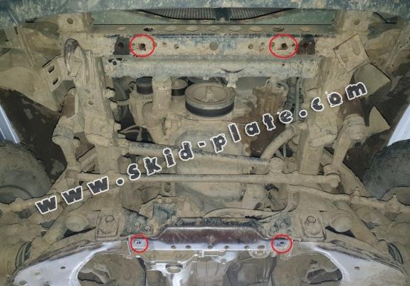 Steel skid plate for Toyota Hilux
