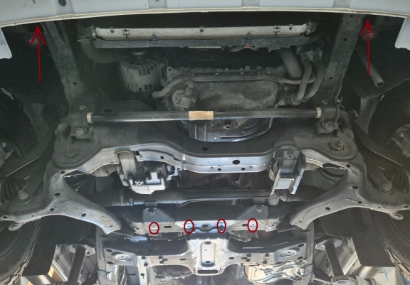 Steel skid plate for Volkswagen Amarok