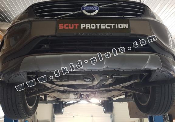 Steel skid plate for the protection of the engine and the gearbox for Volvo S80