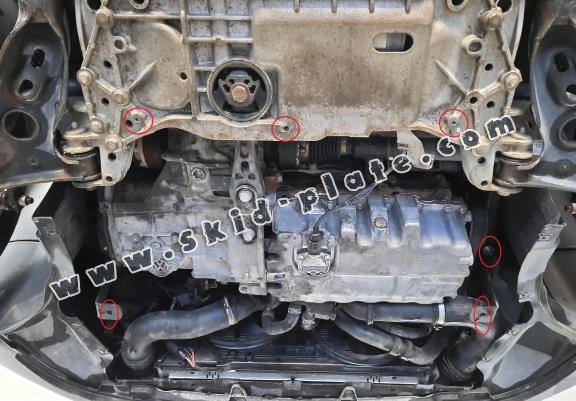 Aluminum skid plate for Seat Leon Mk2