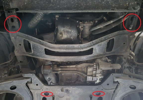 Steel skid plate for Ford Transit - 4x4