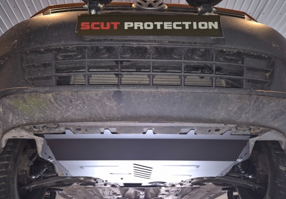 Aluminum skid plate for VW Caddy - Webasto