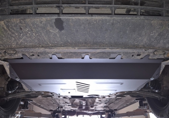 Aluminum skid plate for VW Caddy - Webasto