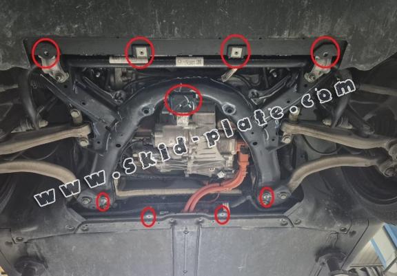 Front electric aluminum motor plate for Tesla Model 3 AWD