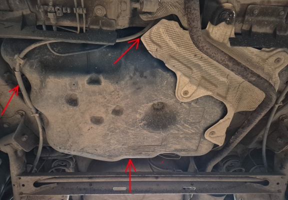 Steel fuel tank skid plate  for Dacia Lodgy