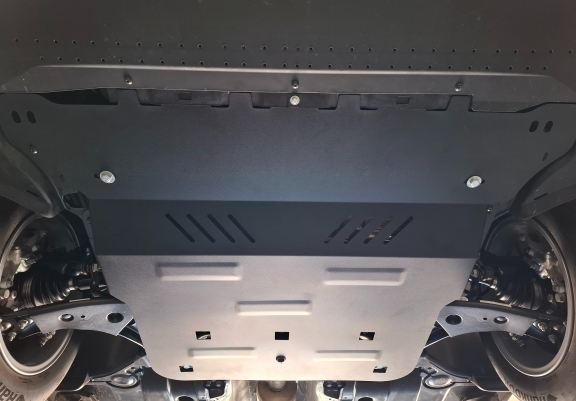Steel skid plate for Audi A3