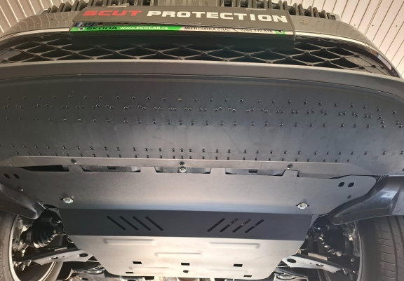 Steel skid plate for Audi A3