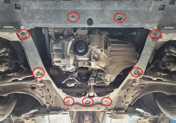 Aluminum skid plate for Dacia Jogger
