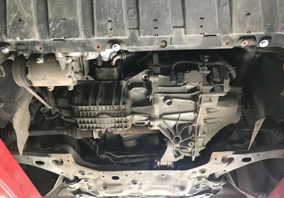 Aluminium skid plate for Ford C-max