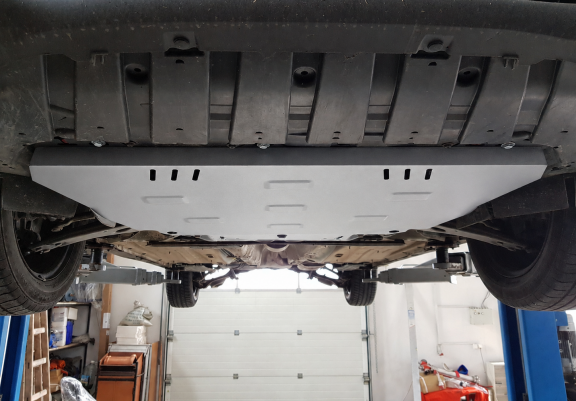 Aluminium skid plate for Ford C-max