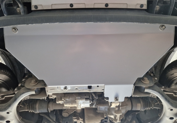 Aluminum radiator skid plate for Ford Ranger