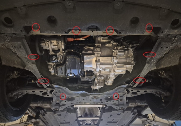 Steel skid plate for Lexus UX
