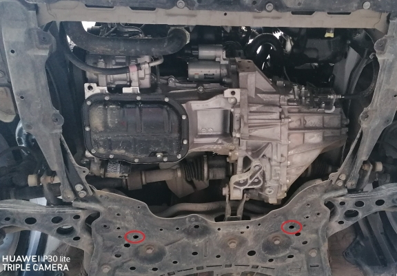Aluminum skid plate for Toyota Prius