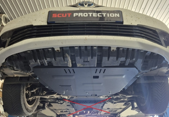 Steel skid plate for Toyota Corolla
