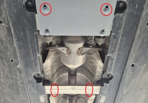 Aluminum catalytic converter plate/cat lock for Suzuki Swace