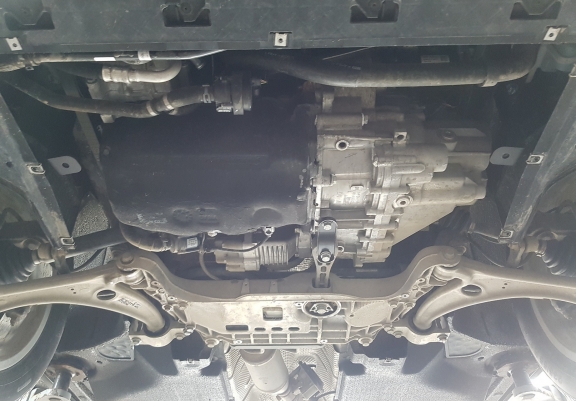 Aluminum skid plate for Audi Q3