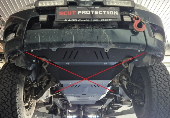 Steel differential skid plate for Toyota Hilux