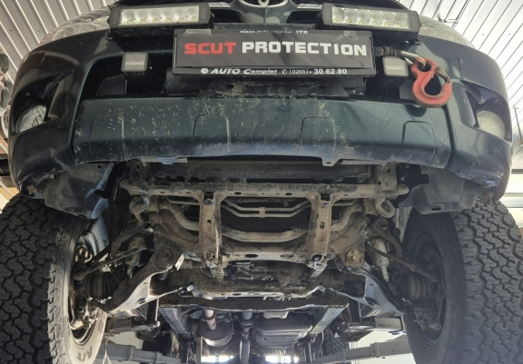 Steel gearbox skid plate for Toyota Hilux Revo