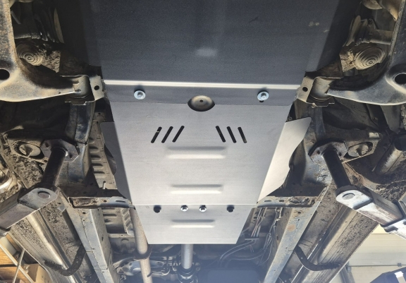 Steel gearbox skid plate for Toyota Hilux Revo