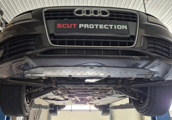 Steel skid plate for Audi A4 B8, diesel