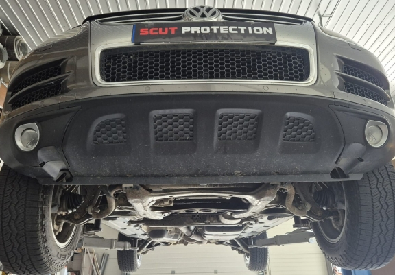 Steel skid plate for Porsche Cayenne