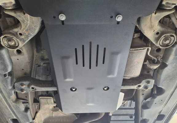 Steel manual and automatic gearbox skid plate for Porsche Cayenne