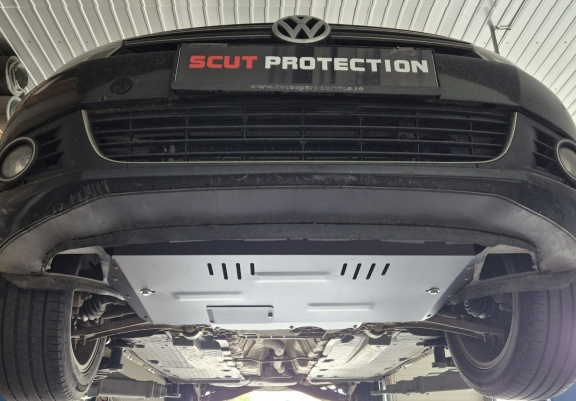 Steel skid plate for VW Caddy