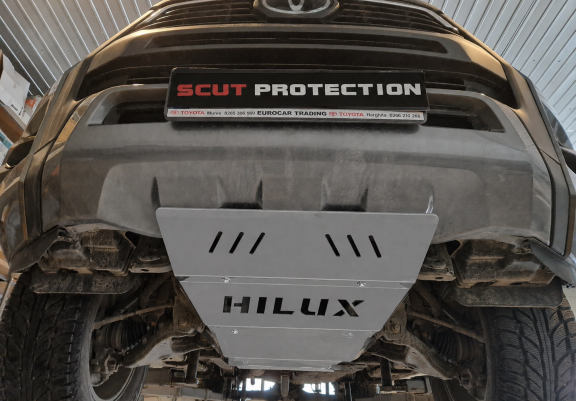 Aluminum radiator skid plate for Toyota Hilux Revo