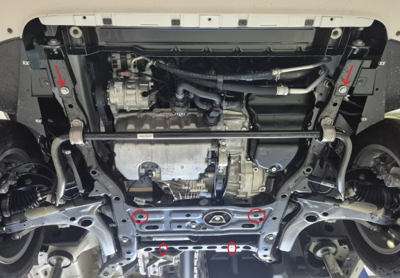 Steel skid plate for Vw Crafter